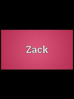 [x]Zack Meaning - YouTube