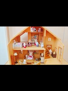 [x]シルバニアファミリー 初代 赤い屋根の大きなお家 レトロ Sylvanian Families - YouTube
