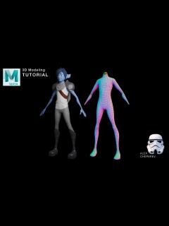 [x]Easy 3D Character Modeling in Maya - Part 1 - Body - YouTube