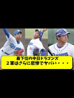 [x]最下位の中日、2軍はさらに悲惨でヤバすぎる件【中日ドラゴンズ/鵜飼/根尾/仲地】 - YouTube
