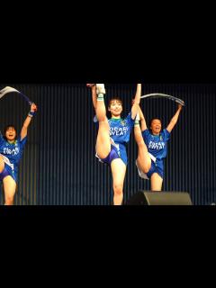 [x]かわいいチアガール8 可愛い徳島ヴォルティスチアリーディング部 ハイキック開脚 チアリーダー チアリーディング チアダンス 4K cute ...