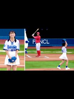 [x]【豪快な投球フォーム】百川晴香さんのキュートな始球式！ 横浜DeNAベイスターズ 2023/5/18 - YouTube