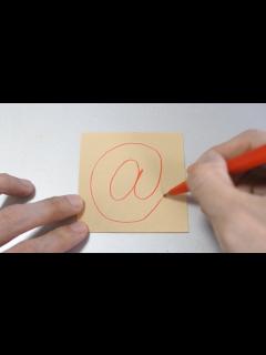 [x]アットマーク＠の書き方【手書き】(How to Wright AT Symbol ＠) - YouTube