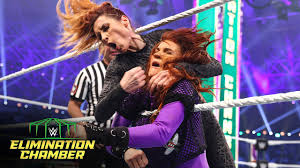 Becky Lynch kicks out of Lita\u2019s Moonsault: WWE Elimination Chamber 2022  (WWE Network Exclusive)
