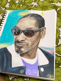 My snoop dogg drawing, took me the whole day to draw and I'm 13 yo ...