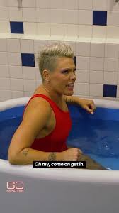 Pink brought 60 Minutes backstage at her concert in Philadelphia, and  showed correspondent @ceciliavega60 how she recovers after the hard work of  one of her shows.